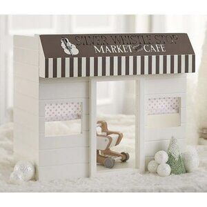 Pottery Barn Kids Westport Dollhouse Market & Cafe Silver Whistle Stop-Rare VHTF